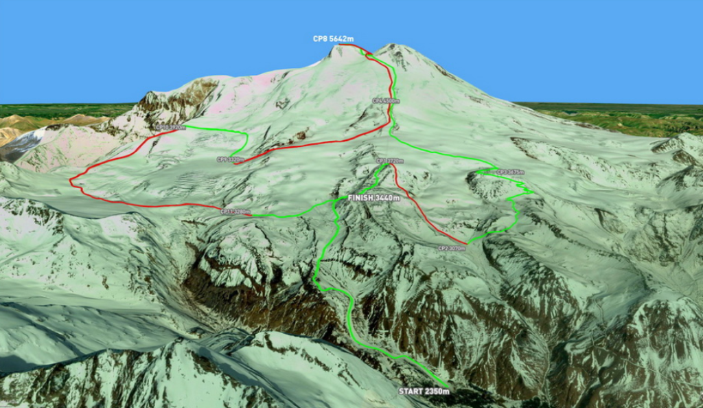 Карта Ски-альпинизма Эльбрус